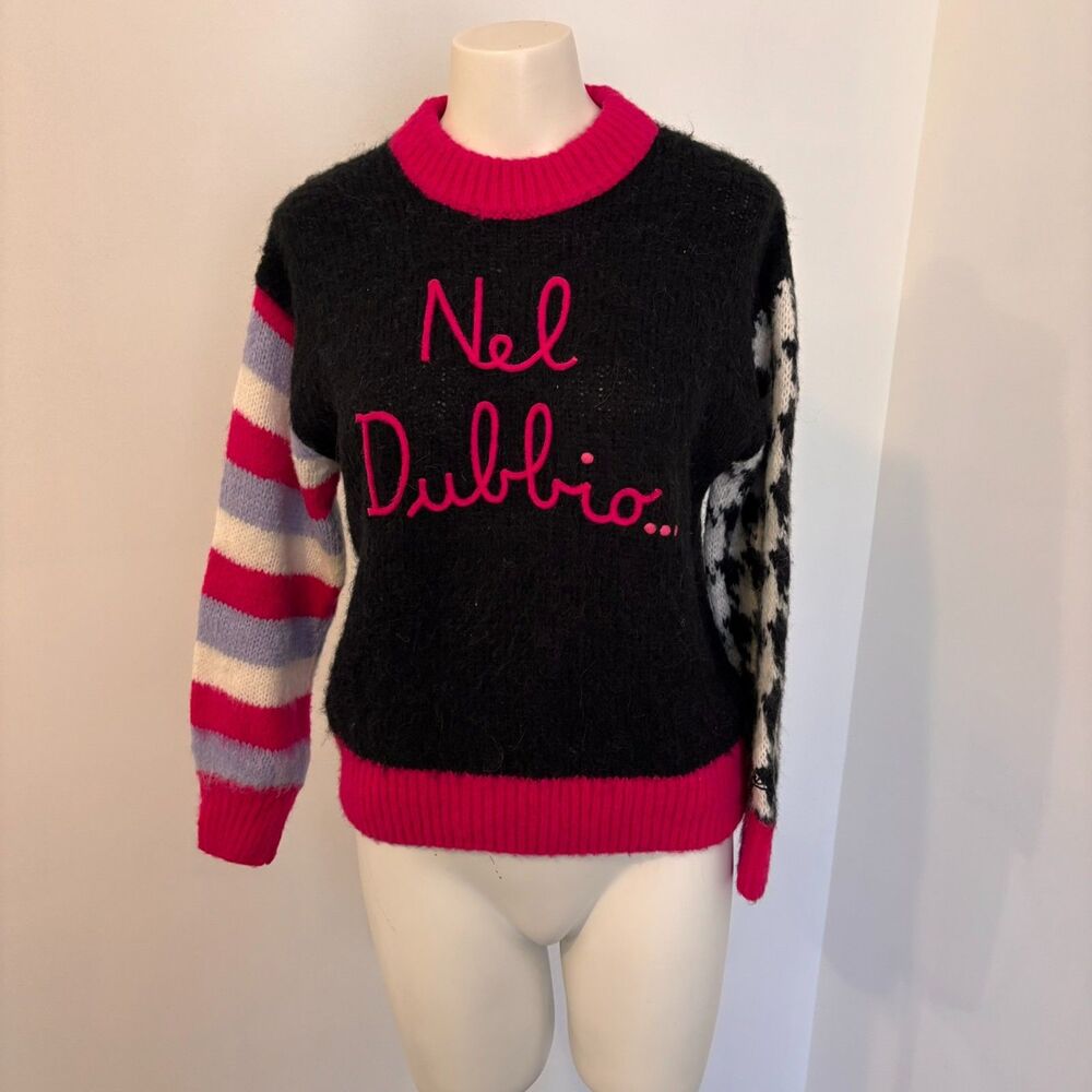 MC2 St. Barth Apres Ski Collection Nel Dubbio XS Alpaca Colorful Quirky Sweater